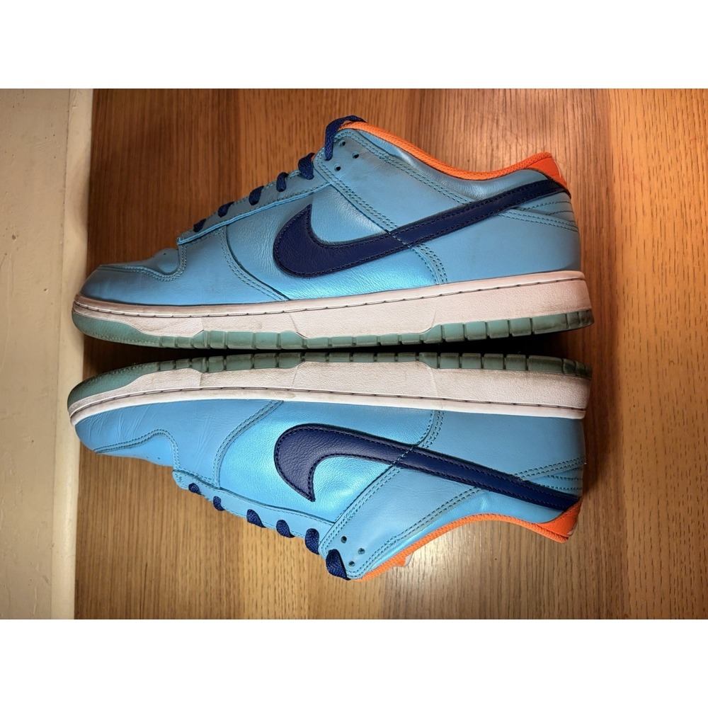 Nike Dunk Low Baltic Blue Volt Men size 12.5 HQ1538-416 100% Blue Leather Upper - Picture 7 of 16
